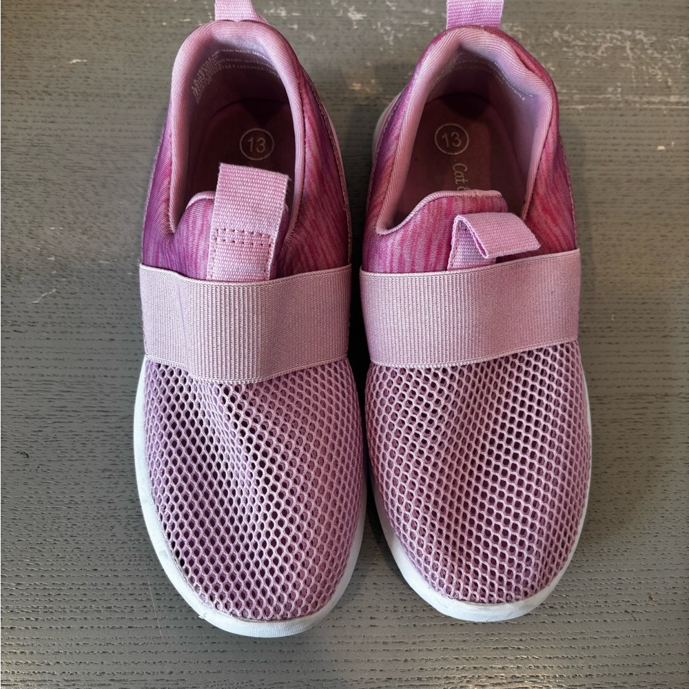 Kids Slip-On Mesh Sneakers in Pink